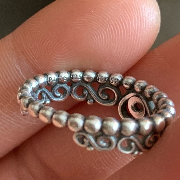 Retired Authentic Pandora The Princess Silver Ring Size US 6 Jewelry - Picture 12 of 13